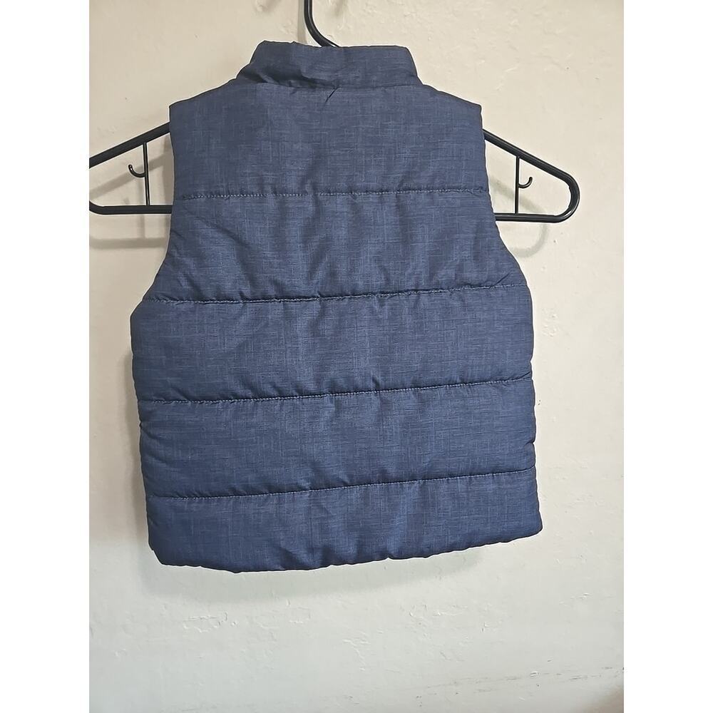 Tommy Hilfiger Kids Navy H Logo Vest Full Zip Puffer Size 2T - Picture 2 of 8